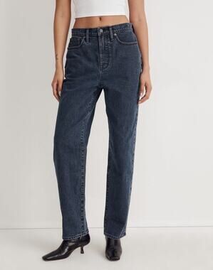 Madewell The Dadjean Charcoal Indigo Wash Slouchy Relaxed Fit Jeans 29